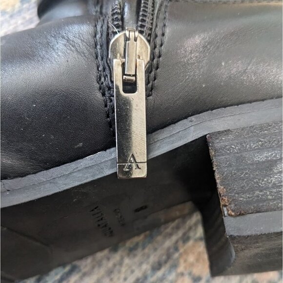 Aquatalia | Odilia Riding Boot in black leather - Picture 8 of 14